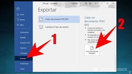crear pfd word calidad de imagen